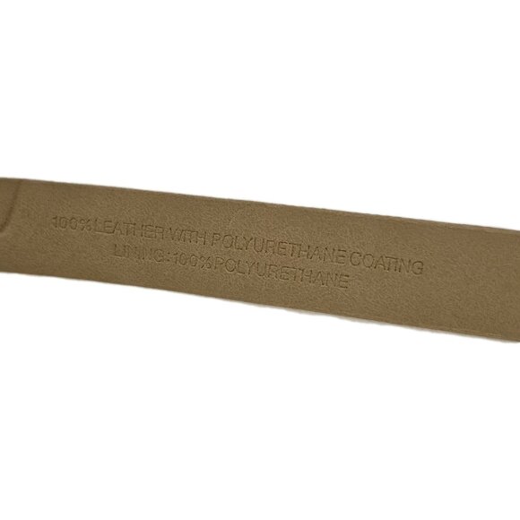 Talbots Ivory Leather Belt Womens Medium - Picture 2 of 3